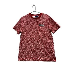 Adidas Red Graphic T-Shirt, Size L Casual Tee